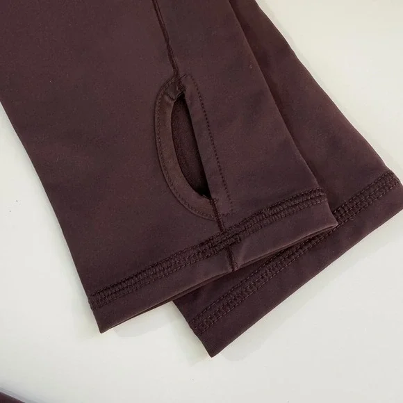 Rhone Alpine Jacket Brown Berry Quilted Satin Mock Neck Full Zip Womens Medium - Picture 10 of 10